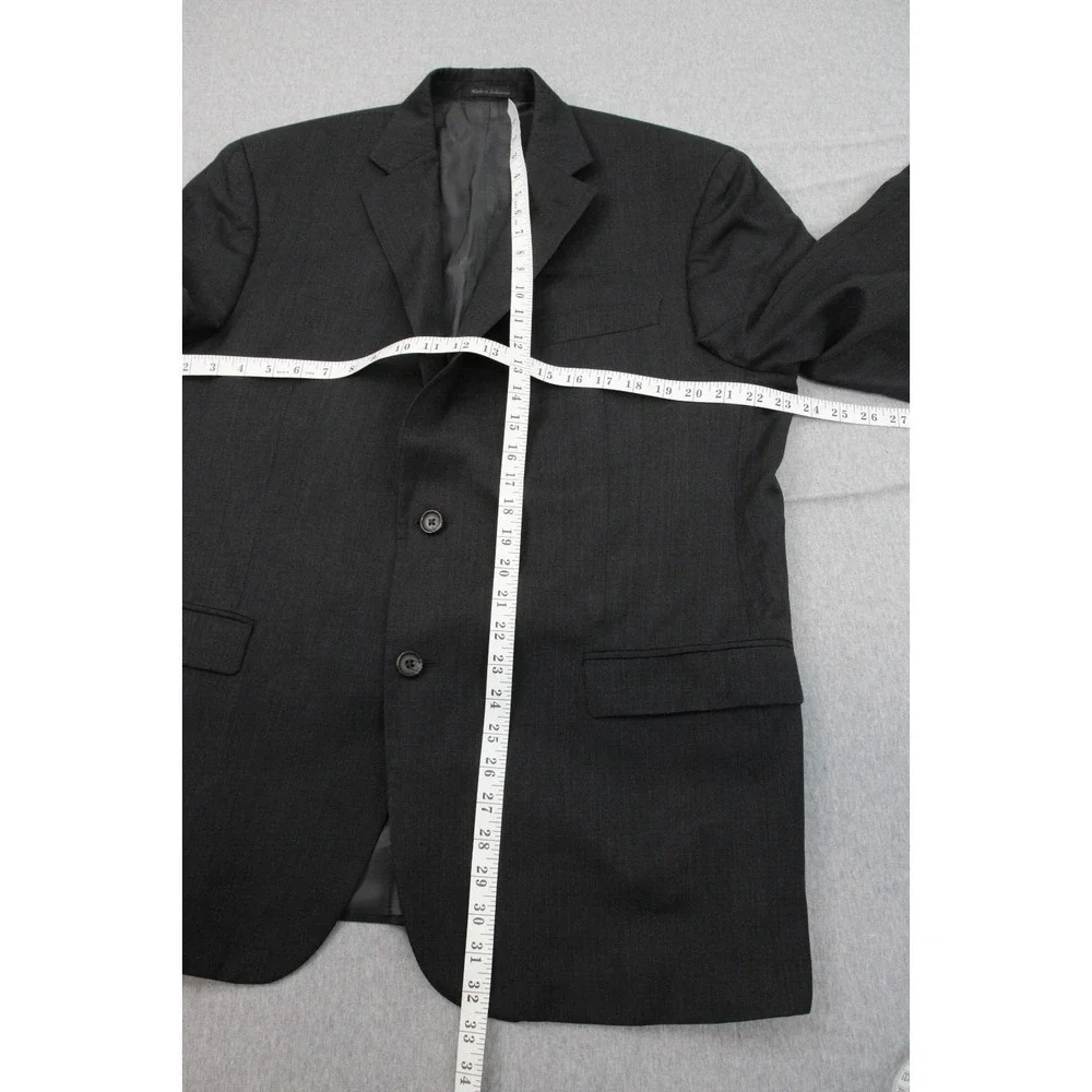 Lauren‎ Ralph Lauren Blazer Men 44R Gray 100% Wool Single Breast Lined Jacket